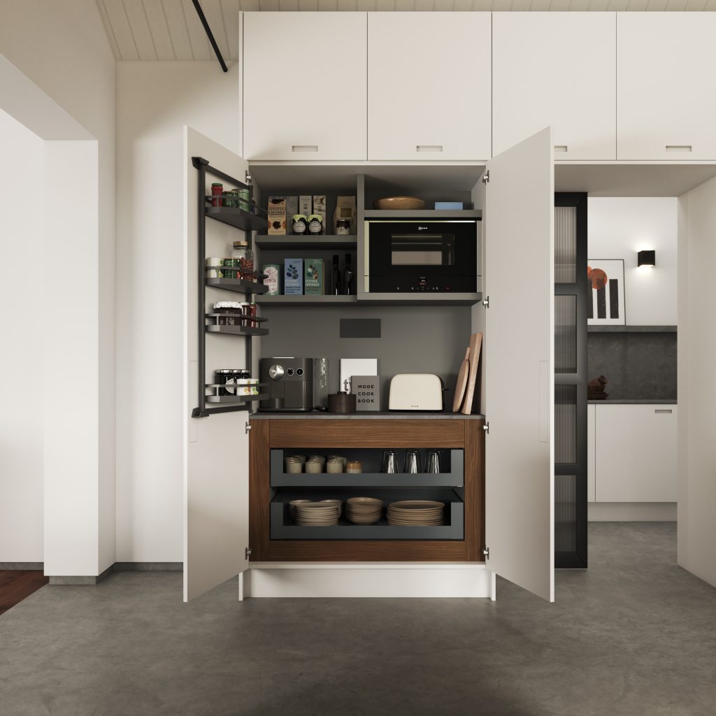 Porter Channel & Extended Channel in Carbon & White 06 – 'Fitted furniture in Cheshire'