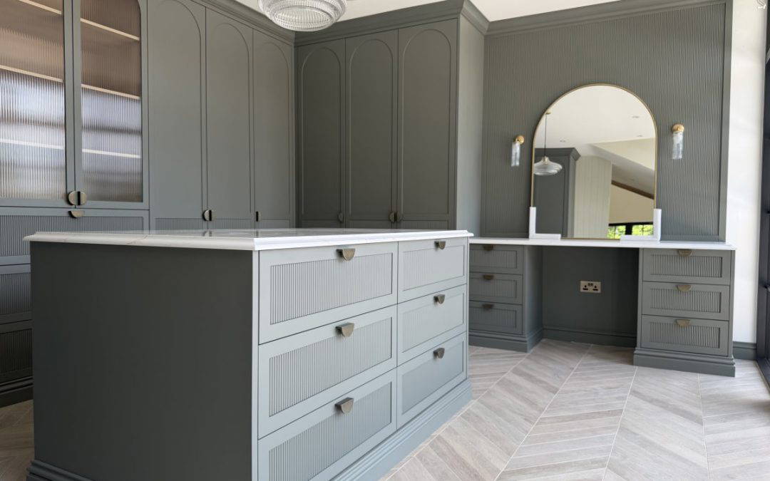 A LUXURY BESPOKE DRESSING ROOM IN MOTTRAM, CHESHIRE